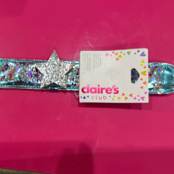 NWT Claire's Club Glitter Star Bracelet - Picture 1 of 3
